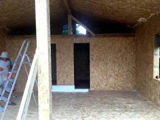 Haus 54 m², Projekt „Barnhouse 39“, Dorf Kalikino: Innenwände