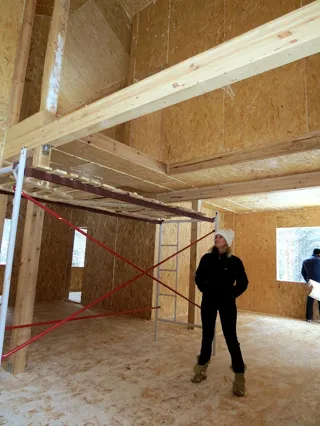 Haus nach individuellem Projekt, Malye Soli: Trennwände