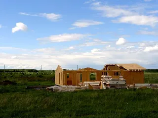 Haus nach Projekt „Gala“, Gebiet Iwanowo: Wandmontage