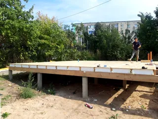 Haus 138 m² nach individuellem Projekt, Kostroma: SIP-Boden auf Höhe 0