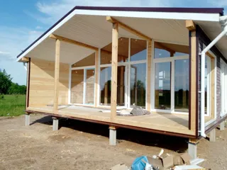 Haus 86,6 m² nach individuellem Projekt, Dorf Laptevo: Fertiges Haus