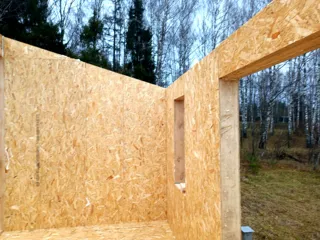 Haus nach Projekt „Barnhouse 110“, Dorf Syanovo-2: Wandmontage
