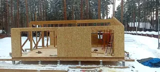 Haus nach individuellem Entwurf, Region Wologda: Wandmontage