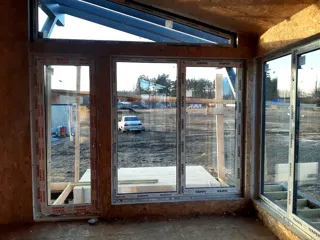 House, “Half-timbered 98” design, Borisovo village: facade finishing
