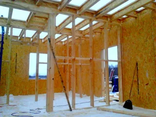 House built to a custom design, Patrikeevo village: interior partitions
