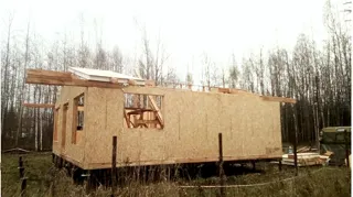 House based on the “Half-timbered 98” design, SNT “POZITIV”: wall assembly