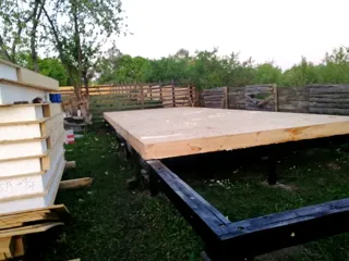 House based on the “Ochag” design, Starkovo village: foundation and sill strapping