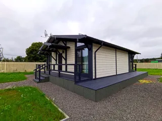 House based on the “Half-timbered 98” design, Borisovo village: completed house
