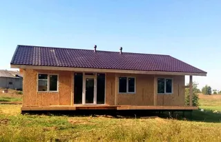 House, “Ivalo” design, Beli village: roofing