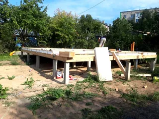 Haus 138 m² nach individuellem Projekt, Kostroma: SIP-Boden auf Höhe 0