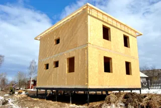 House based on the “Topaz” design, Andreevskoe village: completed house