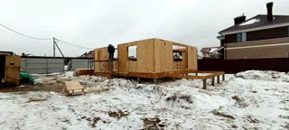 Haus 140 m², Projekt „Jessentuki 8x9“, Dorf Afanasovo: Wandmontage
