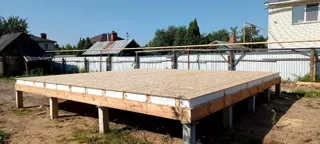 Haus nach Projekt „Amelija“, Gebiet Iwanowo: SIP-Boden auf Höhe 0