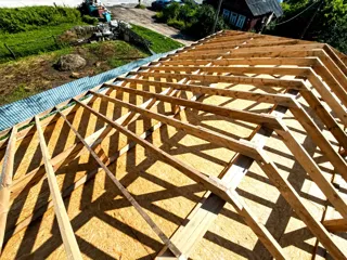 129,55 m² house built to a custom design, Kostroma Region: roofing