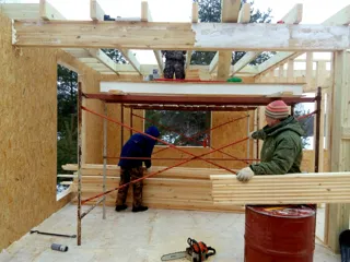 Haus nach Projekt „Utes“, Dorf Sukhanikha: Innenwände