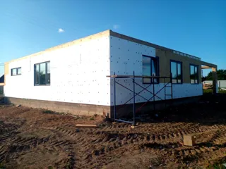 Haus 224 m² nach individuellem Projekt, Dorf Borovikovo: Fassadenverkleidung