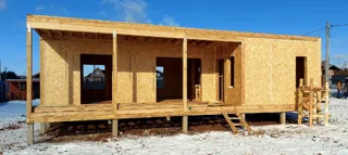 Haus mit 102 m² nach dem Projekt „Mistika - E2.8“, Dorf Kurgane