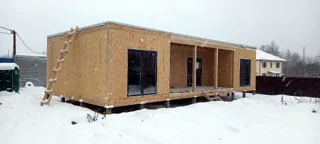 Haus 96 m² nach individuellem Projekt, Dorf Pirogovo: Fertiges Haus