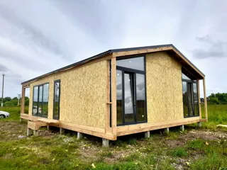 “Barnhouse 76” projesine göre ev, Kostroma bölgesi: tamamlanmış ev