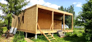 Haus 76 m² nach individuellem Projekt, Dorf Byakovo: Wandmontage