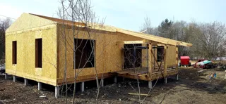 Haus 151,3 m² nach individuellem Projekt, Dorf Maloe Boriskovo: Wandmontage