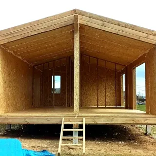 Haus nach individuellem Entwurf, Gebiet Iwanowo: Wandmontage
