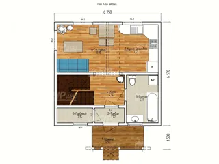 “Elisey” projesine göre ev, Uglich: proje planı