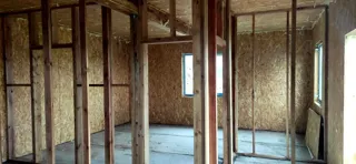 Haus 47 m² nach individuellem Projekt, Dorf Shirokovo: Trennwände