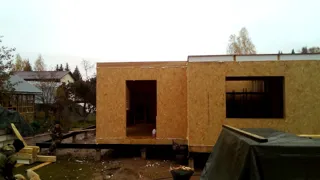 Haus nach Projekt „William 192“, Dorf Timonovo: Wandmontage