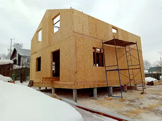 Haus 163,5 m² nach Projekt „Jessentuki 8x9“, Dorf Ivantsevo: Obergeschoss und Dachgeschoss