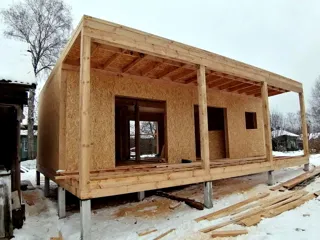 Haus nach Projekt „Mistika - S2.8“, Siedlung Nekrasovskoe: Wandmontage