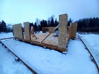 Haus 211 m² nach individuellem Projekt, Dorf Kulikovo: Wandmontage