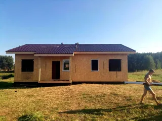 House, “Ivalo” design, Beli village: roofing