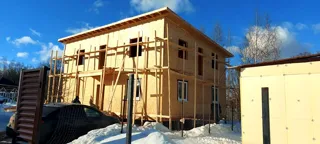 Custom-design house, Yadrominskoe village: finished building