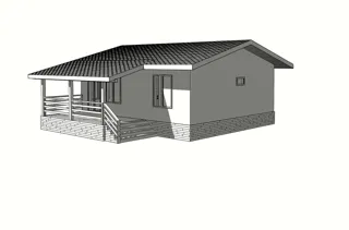 Özel projeye göre 71 m² ev, Moskova bölgesi: proje görselleştirmesi