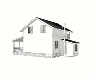 Haus nach Projekt „Majak“, Region Twer: Projektvisualisierung