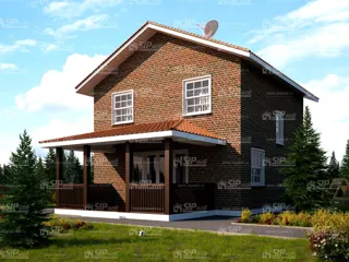 133 m² ev, “Dilijans 8x9” projesi, “Ivantsevo 3” sitesi: proje görselleştirmesi