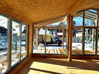 House, “Barnhouse 110” design, Moscow Region: interior partitions
