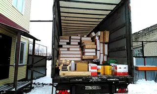 Haus nach Projekt „Mistika-S 2.8“, Region Jaroslawl: Lieferung des Hausbausatzes