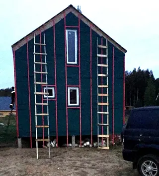 75 m² ev, “Barnhouse Otrazhenie” projesi, Beloostrov kasabası: tamamlanmış ev