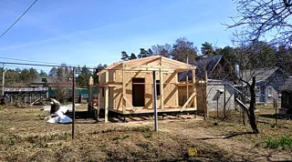 Custom-design house, Nikulskoe village: finished building