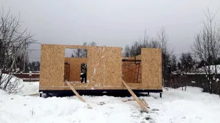 Haus nach Projekt „Utes“, Dorf Nikulskoe: Wandmontage