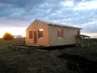 Haus nach Projekt „Finnisch 60“, Kazan: Wandmontage