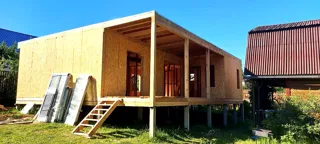 Haus 102 m², Projekt „Mistika - E2.8“, SNT „MEDIK“: fertiges Haus