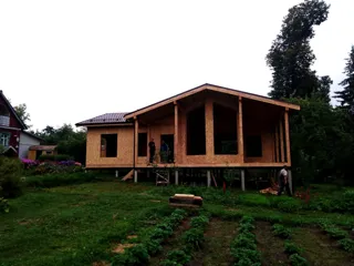 Custom-design house, Shurintsevo village: finished building