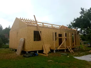 Haus 111 m² nach Projekt „Wiktorija“, Gartengemeinschaft SNT „Isanino“: Dach