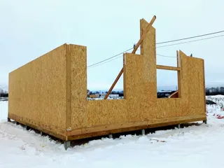 Haus nach Projekt „Galaktika - 76.65“, Kostroma: Wandmontage