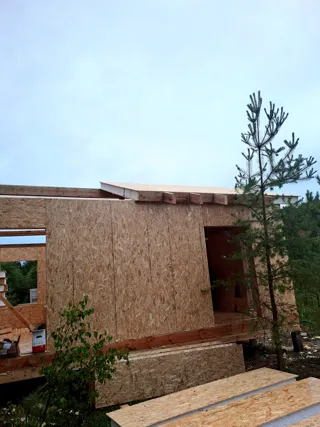 Haus 64 m² nach individuellem Projekt, Dorf Seltso-Podelyshevo: Wandmontage