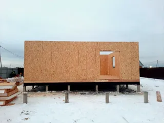 Custom-design house, Kostroma: wall assembly