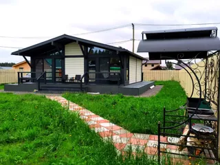 House based on the “Half-timbered 98” design, Borisovo village: completed house